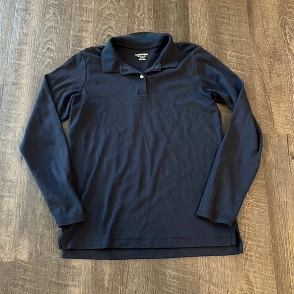 Lands in long sleeve polo shirt